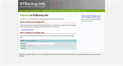 Desktop Screenshot of ntbackup.info