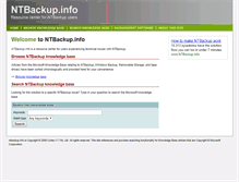 Tablet Screenshot of ntbackup.info